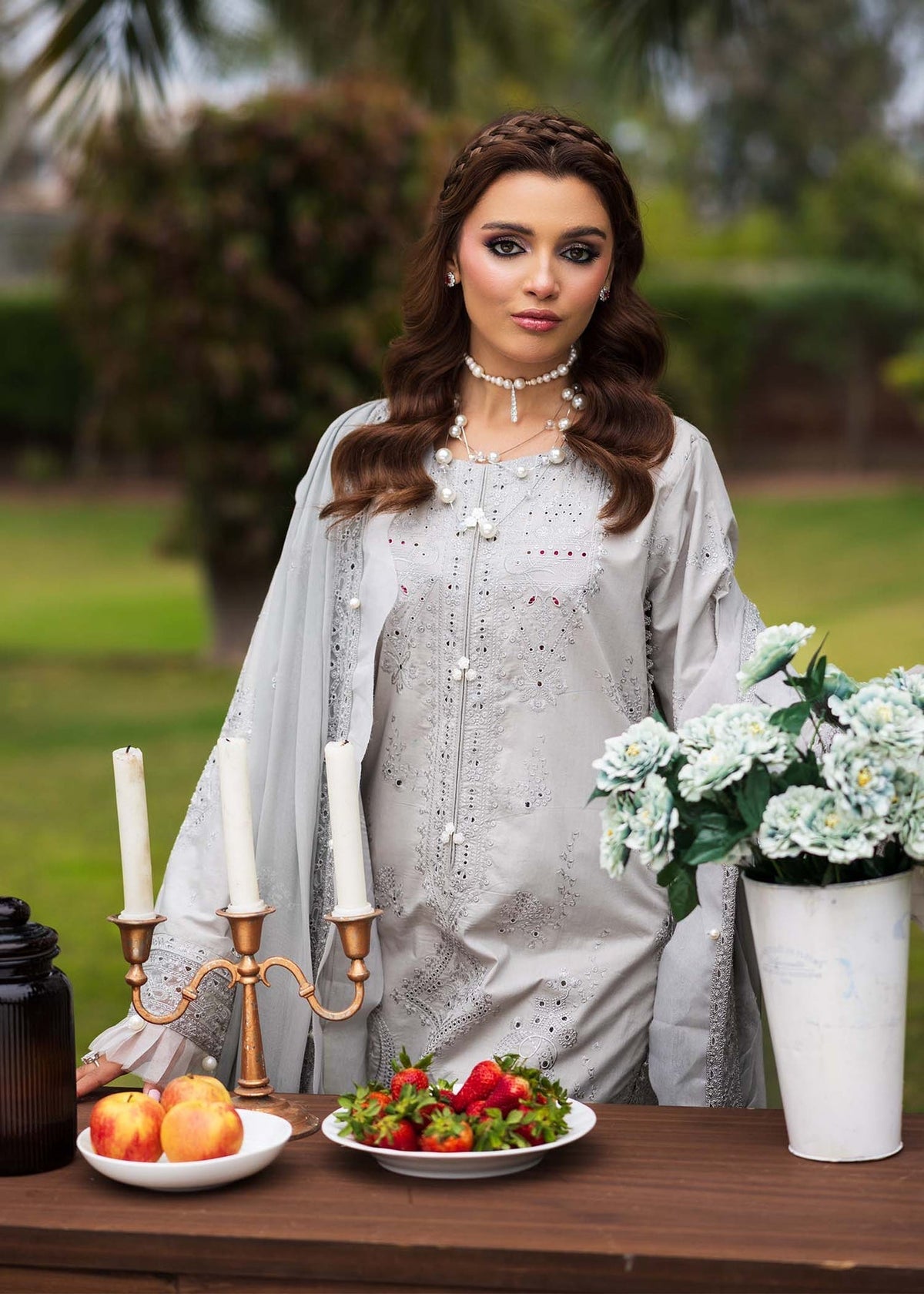 Paras by Pasha | Bloom and Beyond | Ash Bloom by Paras by Pasha - Designer Dress - Type: Ladies Clothes - Available at Libayah - 100% Original