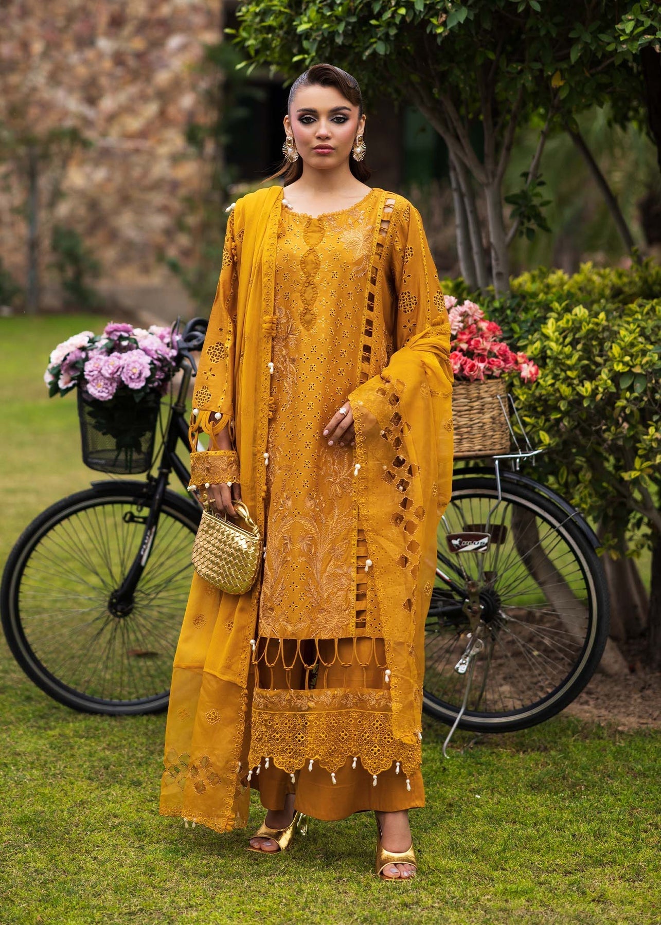 Paras by Pasha | Bloom and Beyond | Marigold Bloom by Paras by Pasha - Designer Dress - Type: Ladies Clothes - Available at Libayah - 100% Original