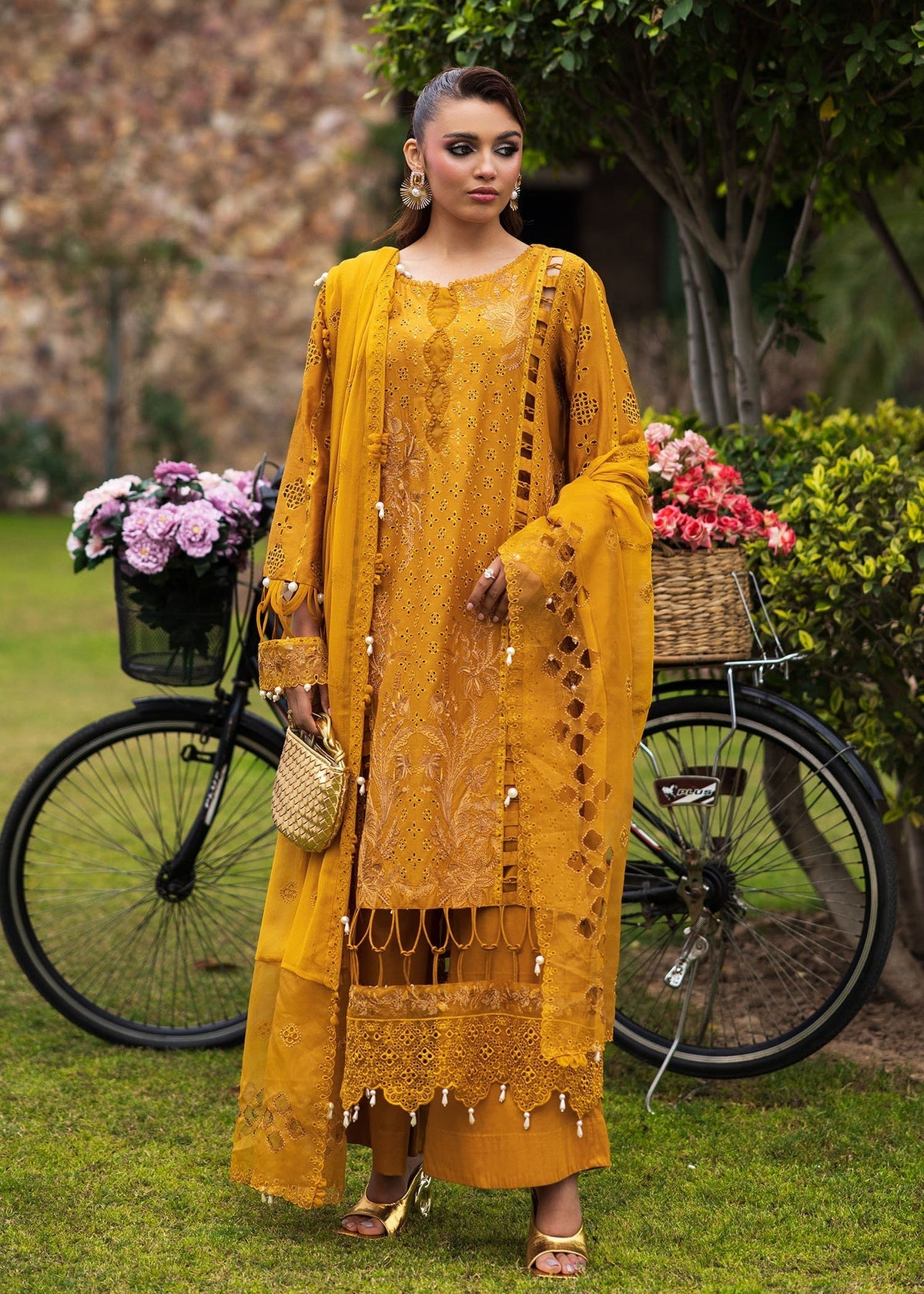 Paras by Pasha | Bloom and Beyond | Marigold Bloom by Paras by Pasha - Designer Dress - Type: Ladies Clothes - Available at Libayah - 100% Original