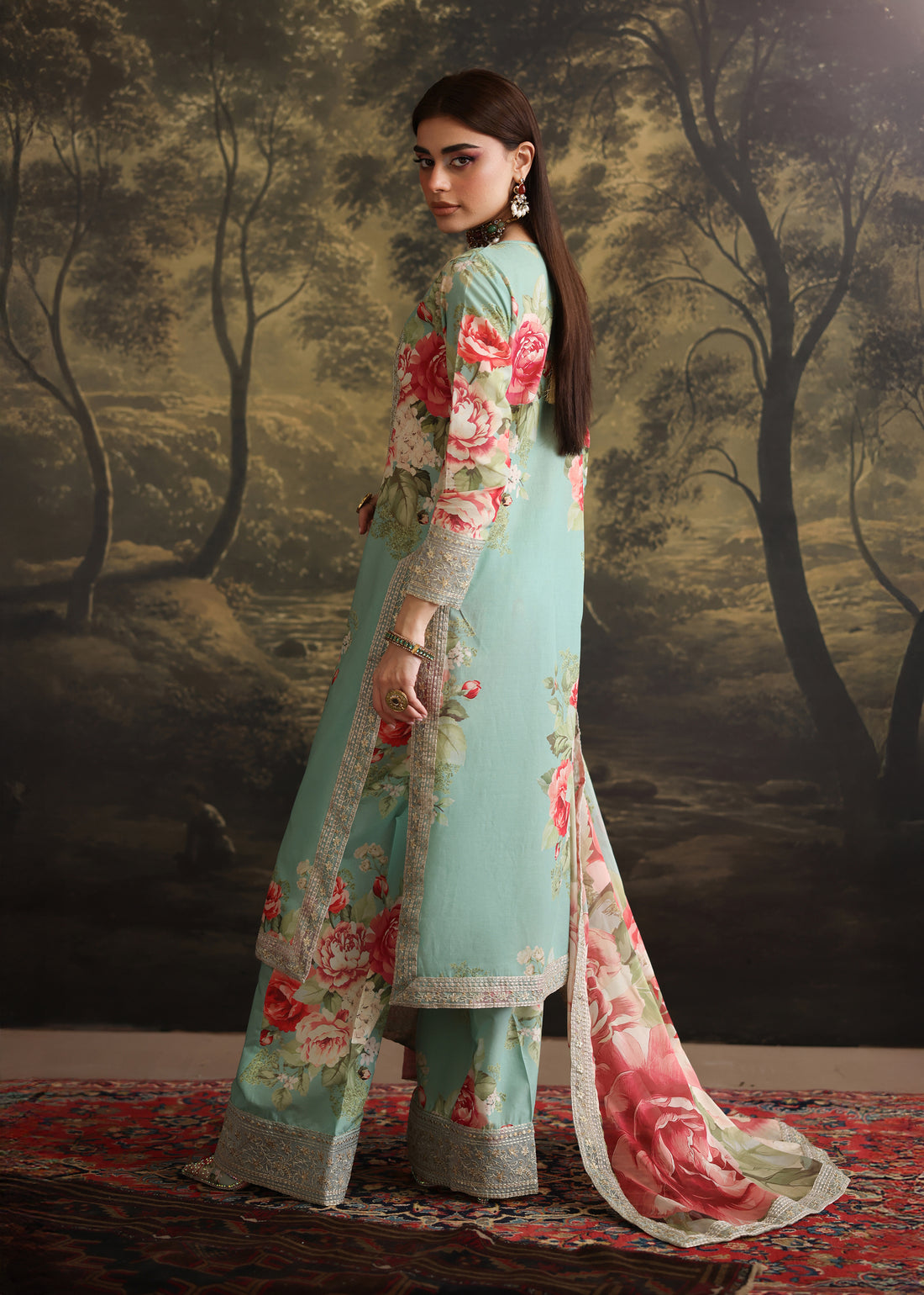 Humjoli | Rehana Luxury Collection | AQUA PINK by Humjoli - Designer Dress  - Type : Ladies Clothes - Available at Libayah - 100% Original 
