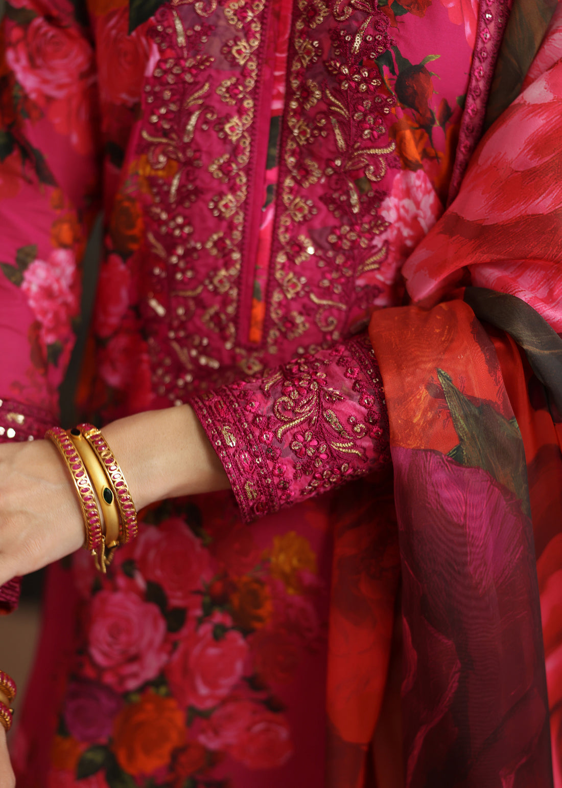 Humjoli | Rehana Luxury Collection | PINK ROSE by Humjoli - Designer Dress  - Type : Ladies Clothes - Available at Libayah - 100% Original 