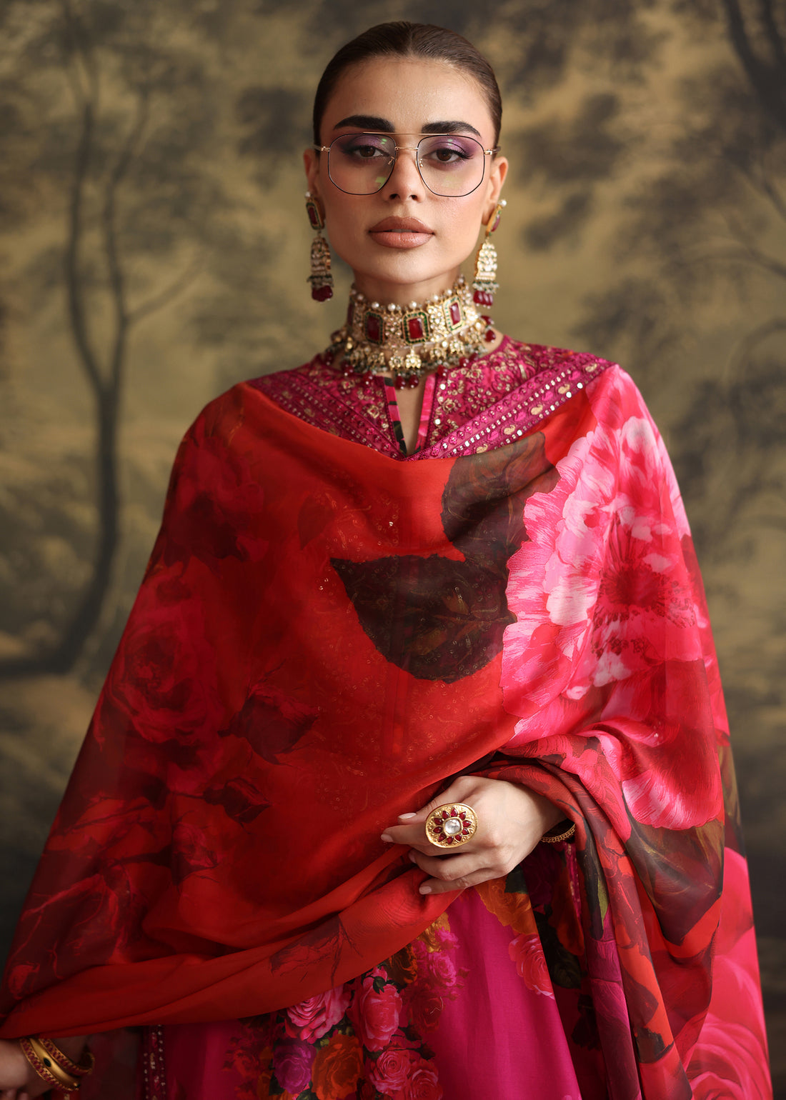 Humjoli | Rehana Luxury Collection | PINK ROSE by Humjoli - Designer Dress  - Type : Ladies Clothes - Available at Libayah - 100% Original 