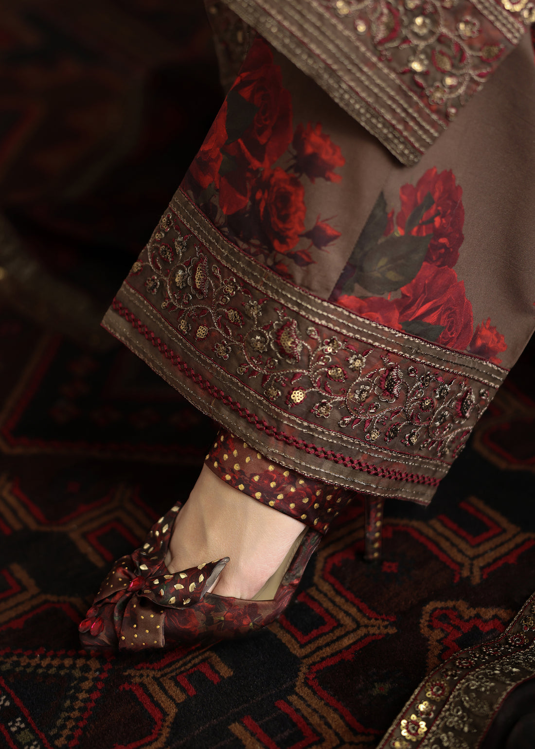 Humjoli | Rehana Luxury Collection | BROWN ROME by Humjoli - Designer Dress  - Type : Ladies Clothes - Available at Libayah - 100% Original 