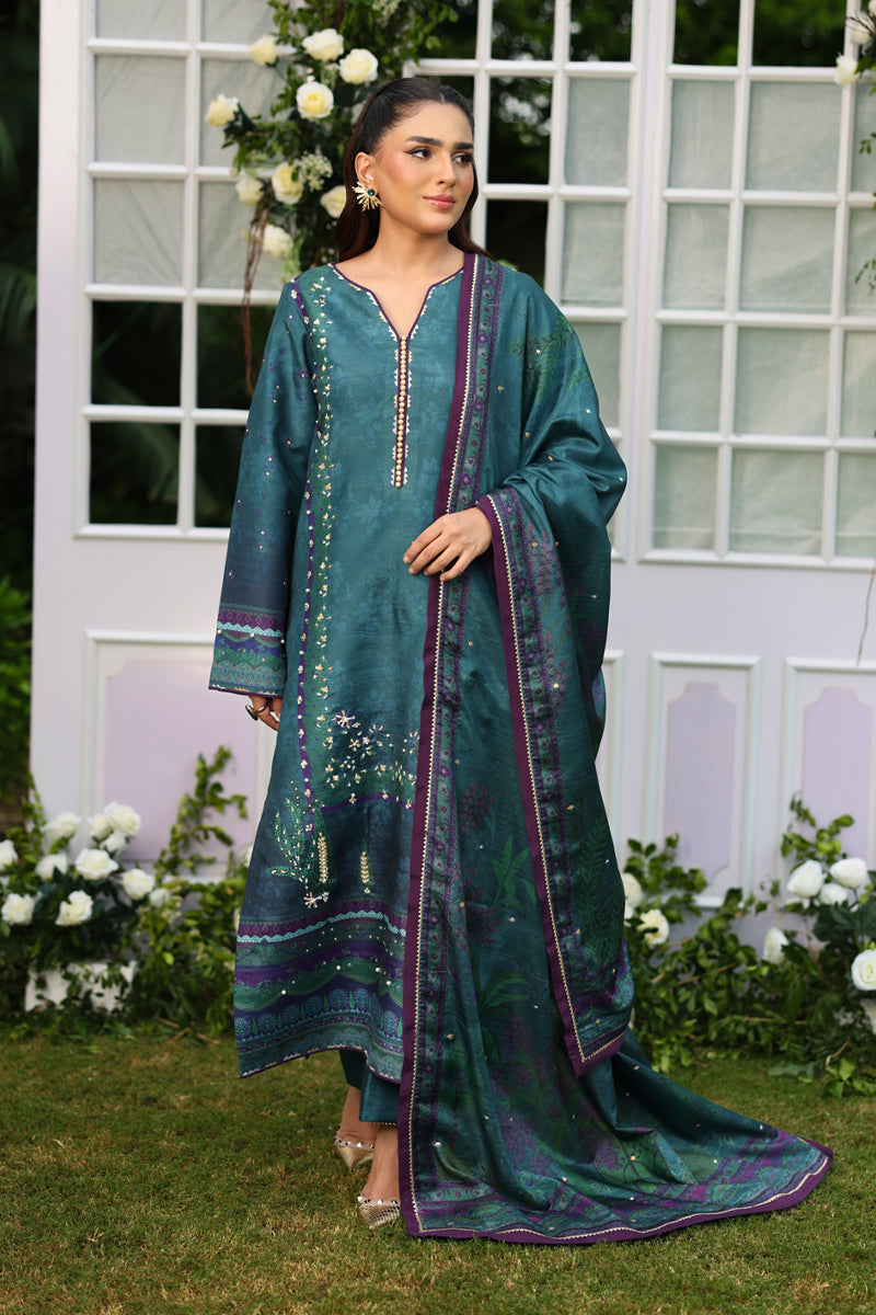Behnaz – authentic Pakistani formal dress from the Rangrasiya Luxe Silk collection for women in the UK.