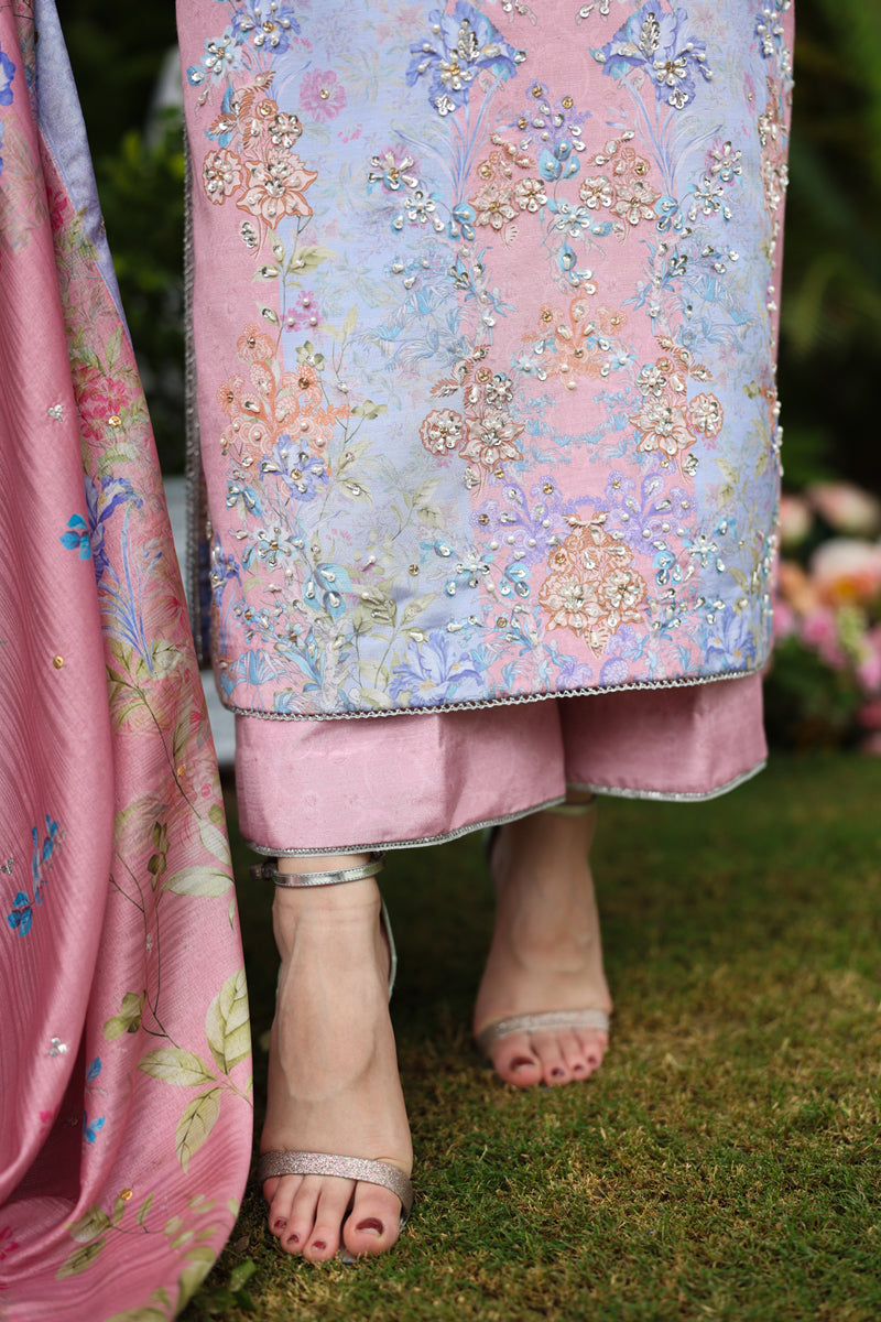 Malisa – authentic Pakistani formal dress from the Rangrasiya Luxe Silk collection for women in the UK.