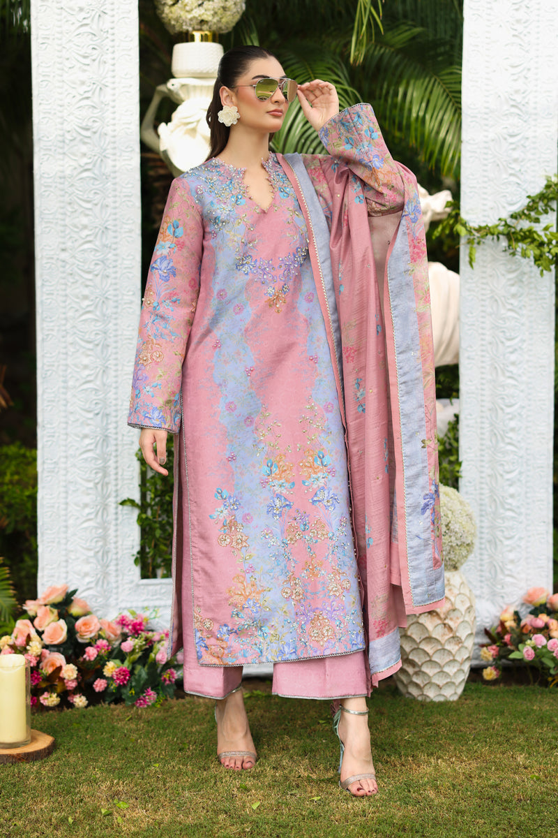 Malisa – authentic Pakistani formal dress from the Rangrasiya Luxe Silk collection for women in the UK.