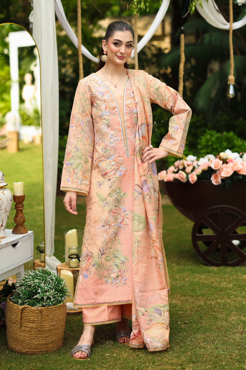 Soha – authentic Pakistani formal dress from the Rangrasiya Luxe Silk collection for women in the UK.