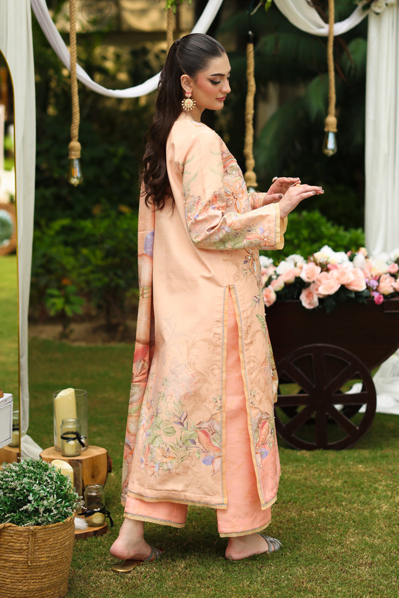 Soha – authentic Pakistani formal dress from the Rangrasiya Luxe Silk collection for women in the UK.