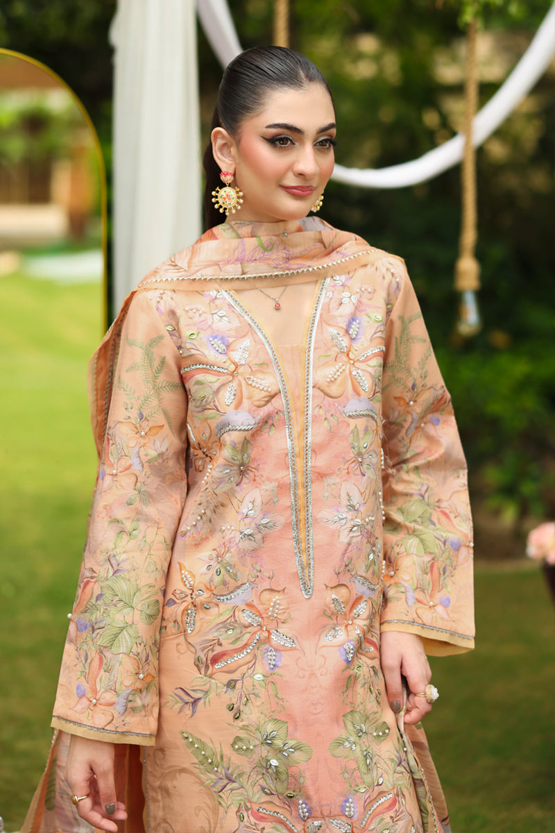 Soha – authentic Pakistani formal dress from the Rangrasiya Luxe Silk collection for women in the UK.