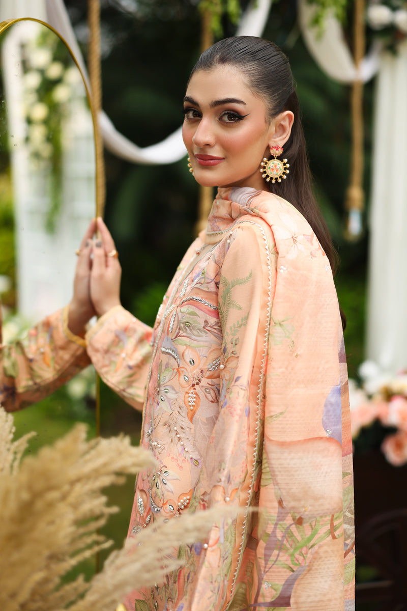 Soha – authentic Pakistani formal dress from the Rangrasiya Luxe Silk collection for women in the UK.
