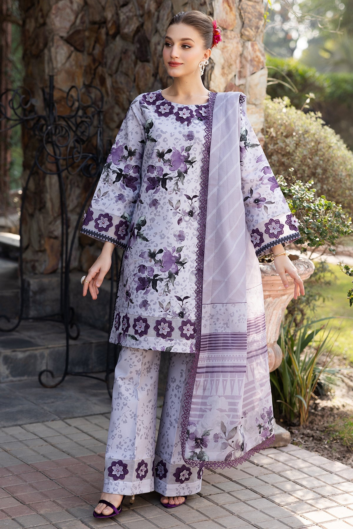 Alizeh | Sheen Lawn Prints 25 | AF-PL-6041-Maylan by Alizeh - Designer Dress - Type: Ladies Clothes - Available at Libayah - 100% Original