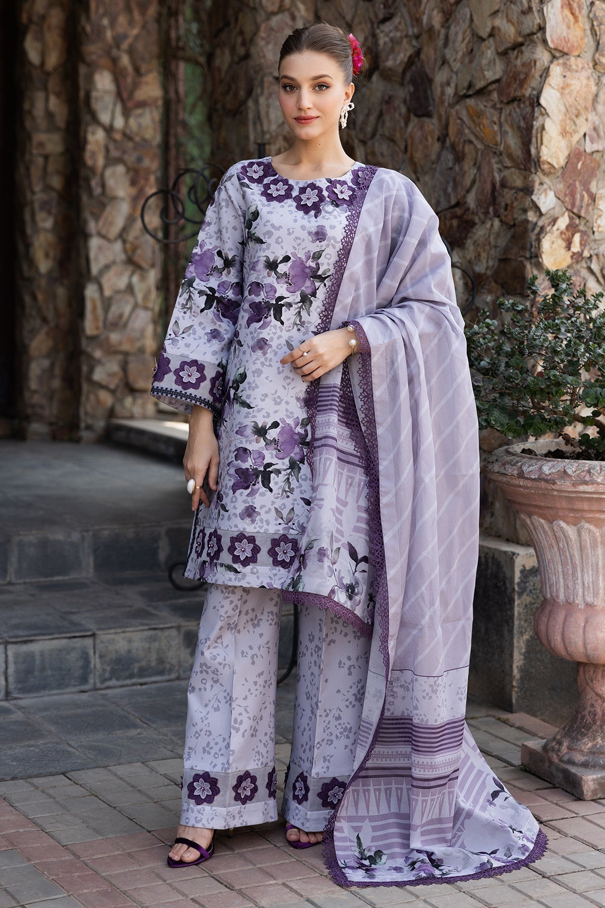 Alizeh | Sheen Lawn Prints 25 | AF-PL-6041-Maylan by Alizeh - Designer Dress - Type: Ladies Clothes - Available at Libayah - 100% Original