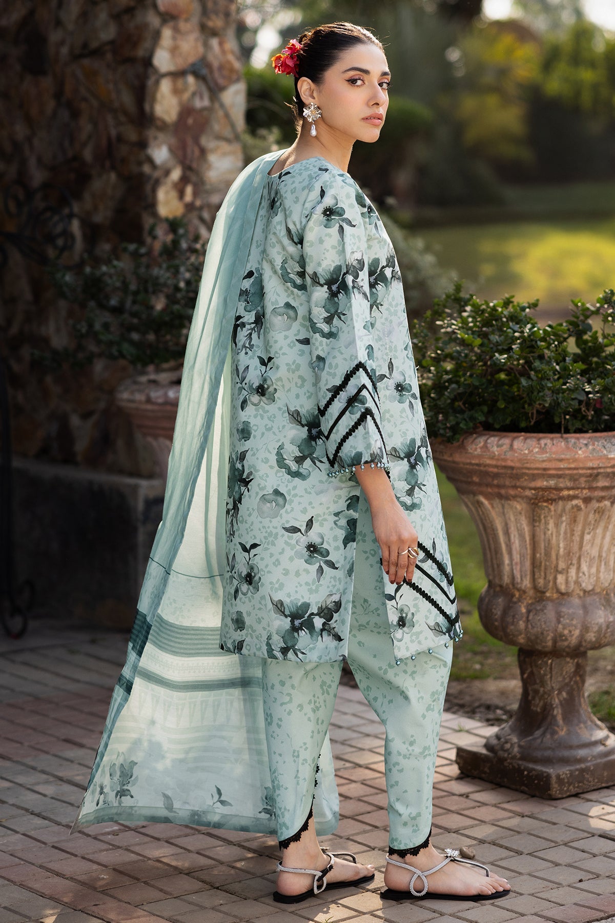 Alizeh | Sheen Lawn Prints 25 | AF-PL-6042-Arsh by Alizeh - Designer Dress - Type: Ladies Clothes - Available at Libayah - 100% Original