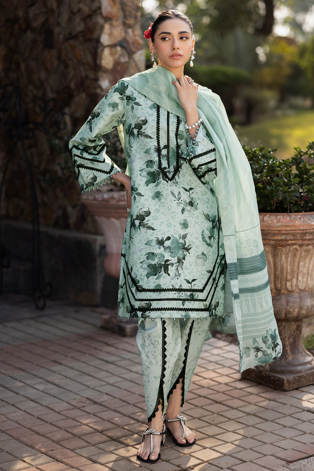 Alizeh | Sheen Lawn Prints 25 | AF-PL-6042-Arsh by Alizeh - Designer Dress - Type: Ladies Clothes - Available at Libayah - 100% Original