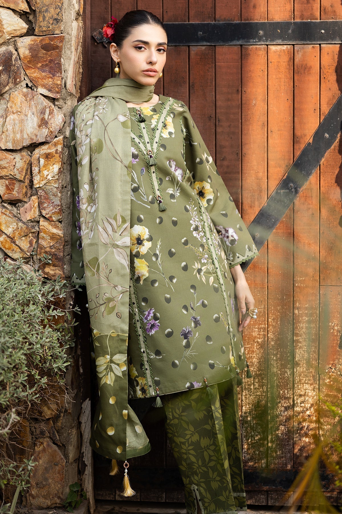 Alizeh | Sheen Lawn Prints 25 | AF-PL-6038-Willow by Alizeh - Designer Dress - Type: Ladies Clothes - Available at Libayah - 100% Original