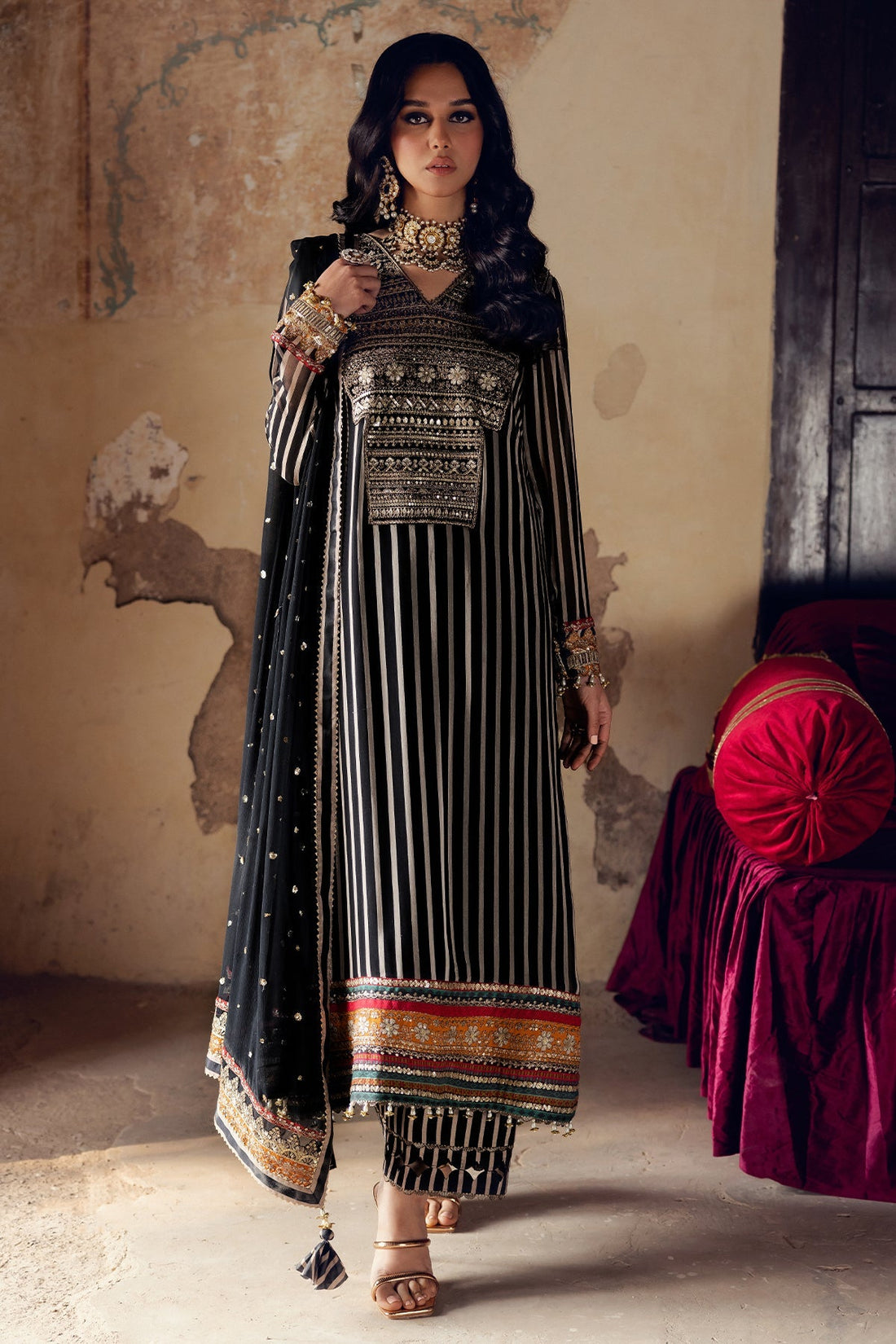 Charizma | Vasal Chiffon | VSL5-18 by Charizma - Designer Dress - Type: Ladies Clothes - Available at Libayah - 100% Original