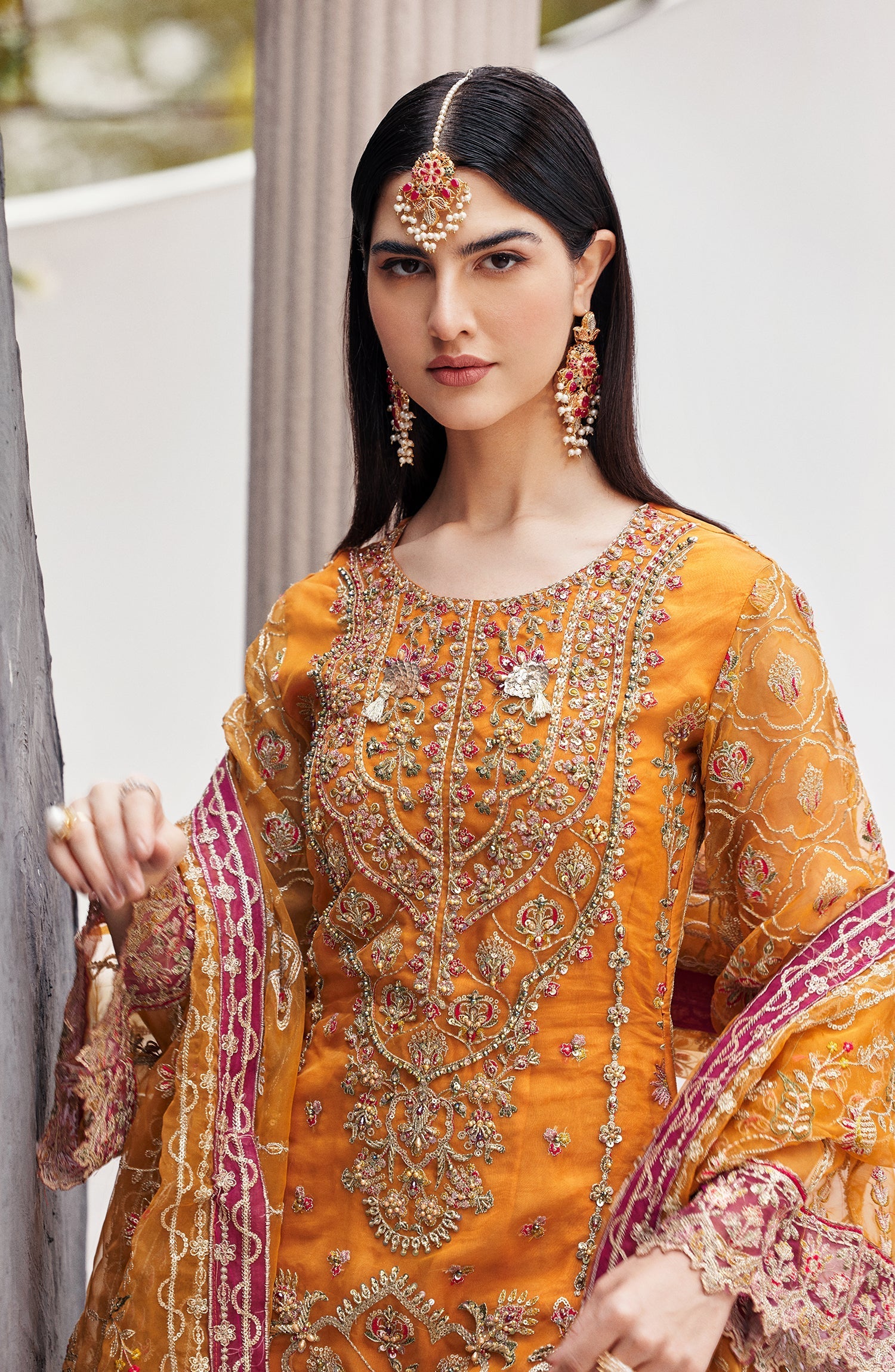 Emaan Adeel | Nawabzadi Wedding Dresses | RUHAB by Emaan Adeel - Designer Dress - Type: Ladies Clothes - Available at Libayah - 100% Original