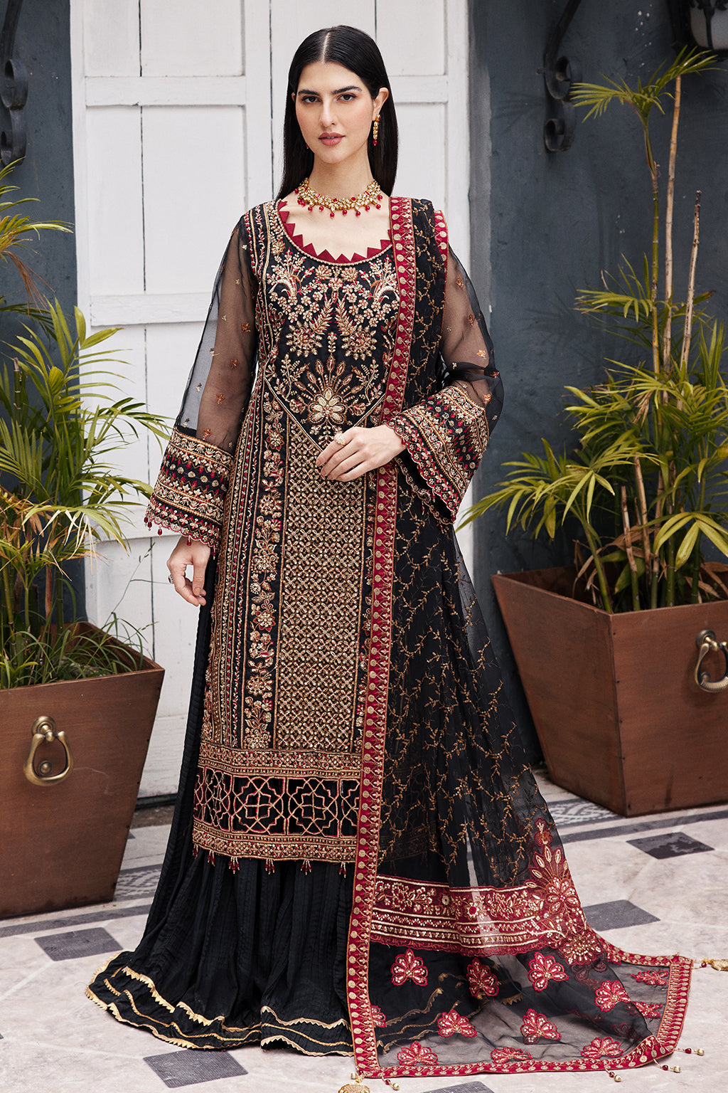 Emaan Adeel | Nawabzadi Wedding Dresses | NW-03 by Emaan Adeel - Designer Dress - Type: Ladies Clothes - Available at Libayah - 100% Original