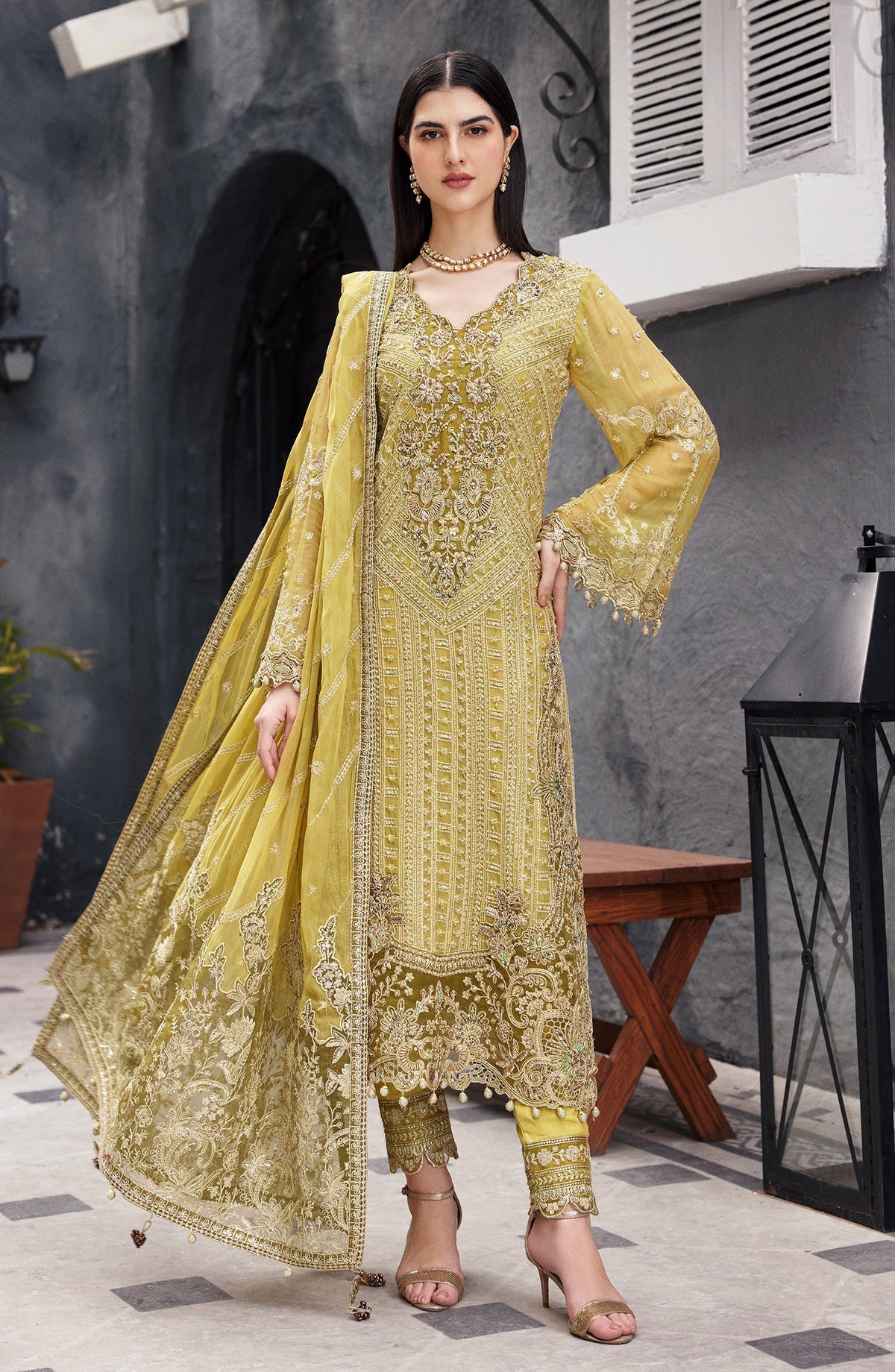 Emaan Adeel | Nawabzadi Wedding Dresses | AROOHI by Emaan Adeel - Designer Dress - Type: Ladies Clothes - Available at Libayah - 100% Original