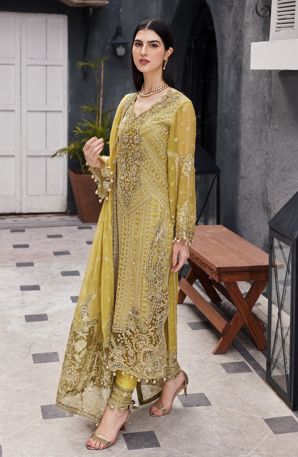 Emaan Adeel | Nawabzadi Wedding Dresses | AROOHI by Emaan Adeel - Designer Dress - Type: Ladies Clothes - Available at Libayah - 100% Original