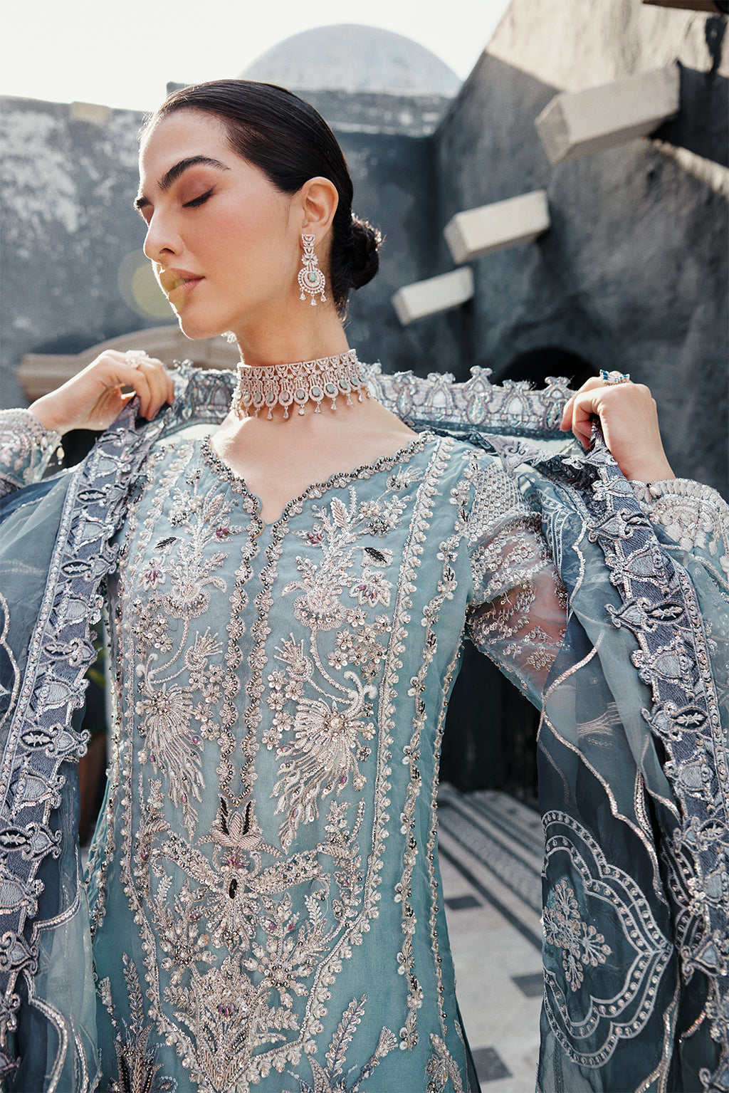 Emaan Adeel | Nawabzadi Wedding Dresses | NW-02 by Emaan Adeel - Designer Dress - Type: Ladies Clothes - Available at Libayah - 100% Original