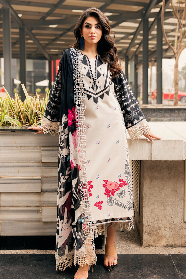 Charizma | Infinity Lawn | 3-PC Unstitched Embroidered Lawn Collection IN6-04 by Charizma - Designer Dress  - Type : Ladies Clothes - Available at Libayah - 100% Original 