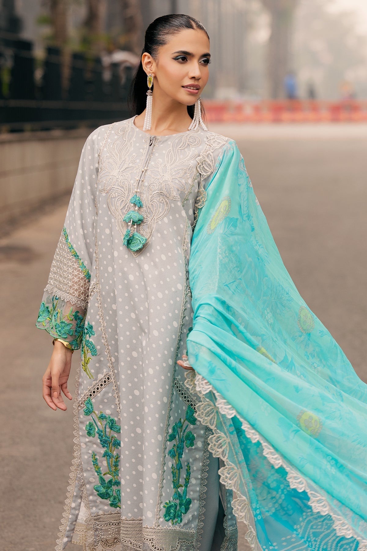 Charizma | Swiss Miss Voil Collection | CSM5-06 by Charizma - Designer Dress - Type: Ladies Clothes - Available at Libayah - 100% Original