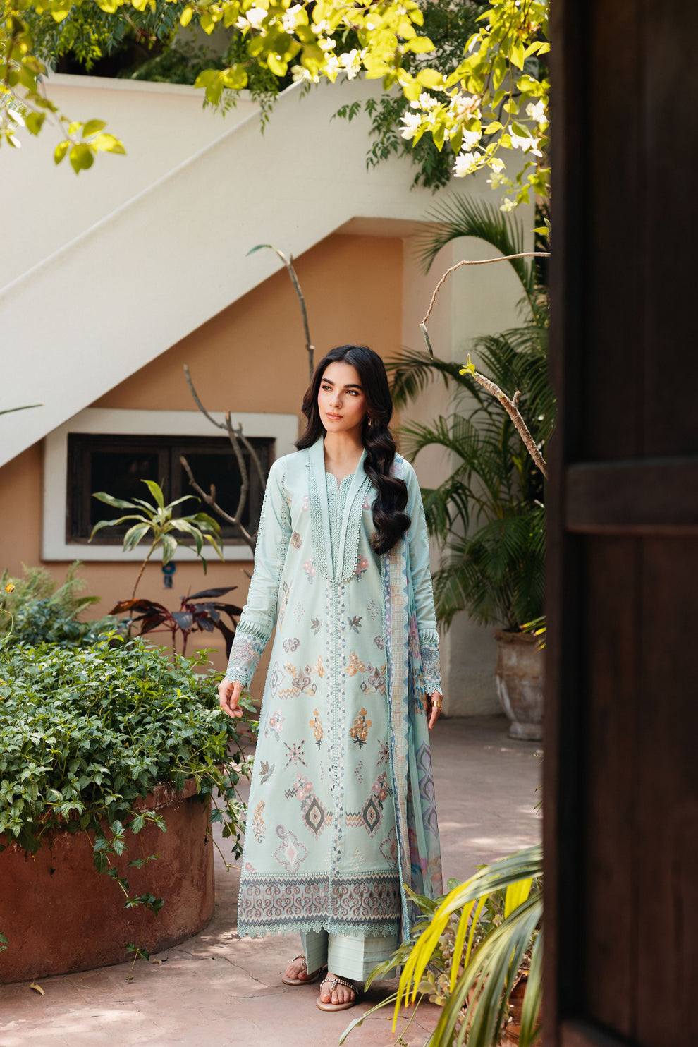 Florent | Festive Luxury Lawn 26 | FZF - 3A by Florent - Designer Dress  - Type : Ladies Clothes - Available at Libayah - 100% Original 