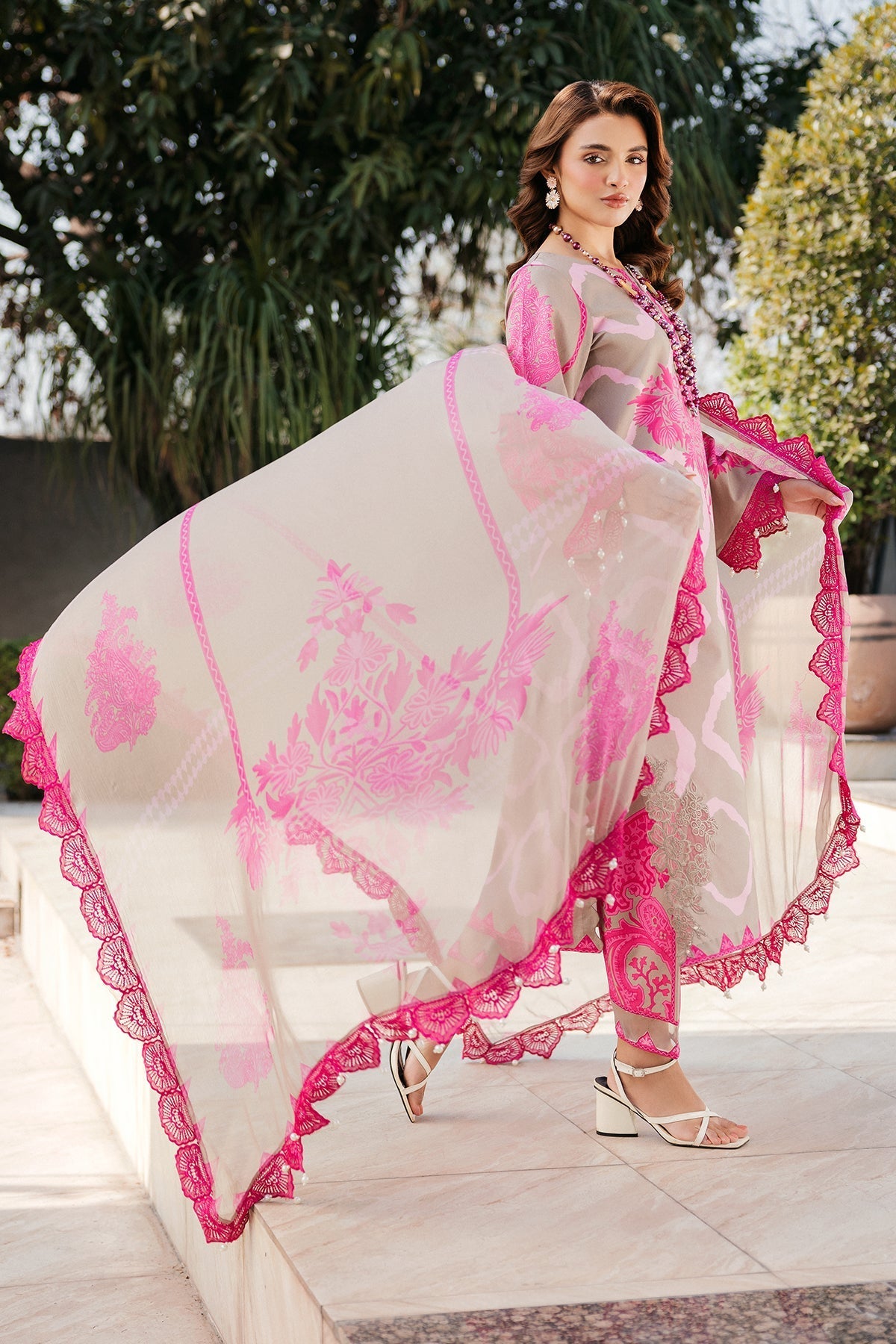 Charizma | Print Melody | SH5-09P by Charizma - Designer Dress - Type: Ladies Clothes - Available at Libayah - 100% Original