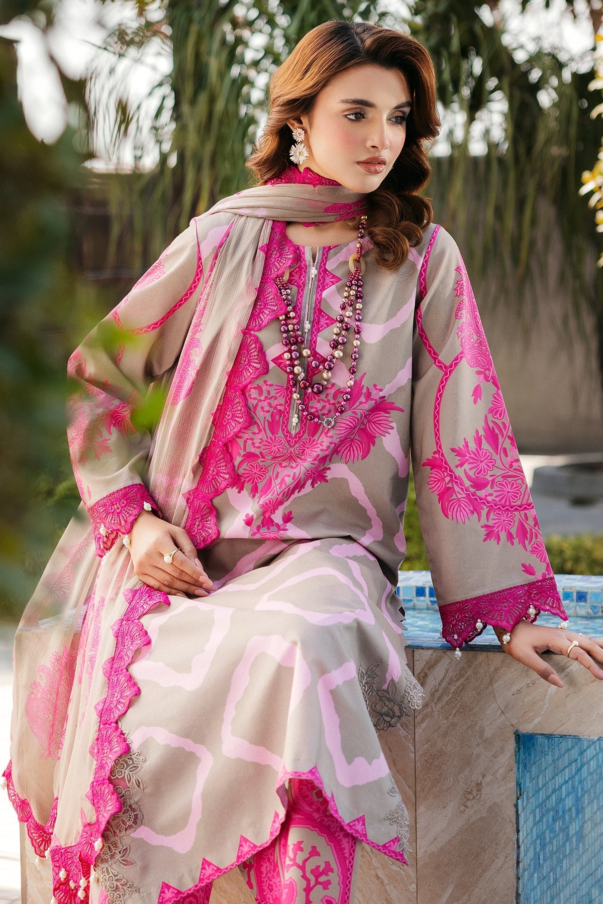 Charizma | Print Melody | SH5-09P by Charizma - Designer Dress - Type: Ladies Clothes - Available at Libayah - 100% Original