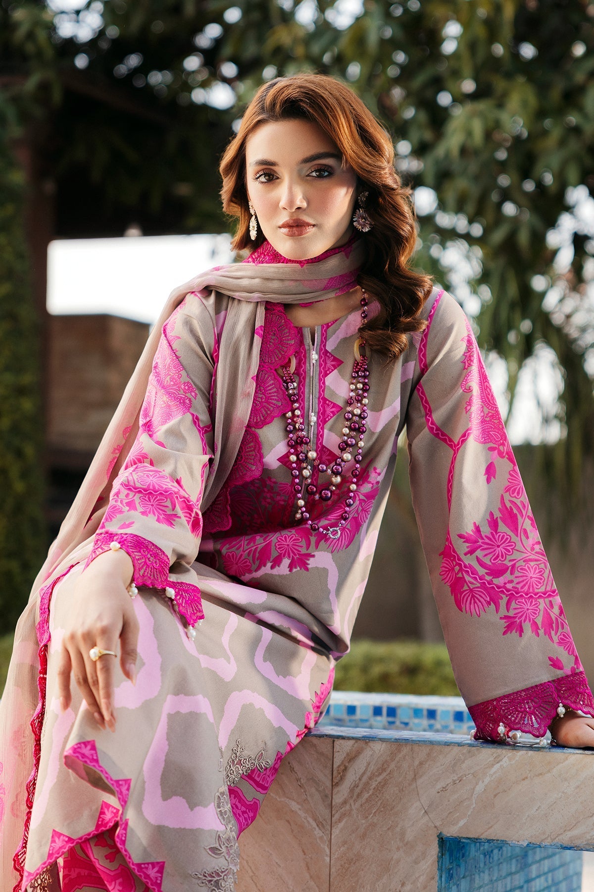 Charizma | Print Melody | SH5-09P by Charizma - Designer Dress - Type: Ladies Clothes - Available at Libayah - 100% Original