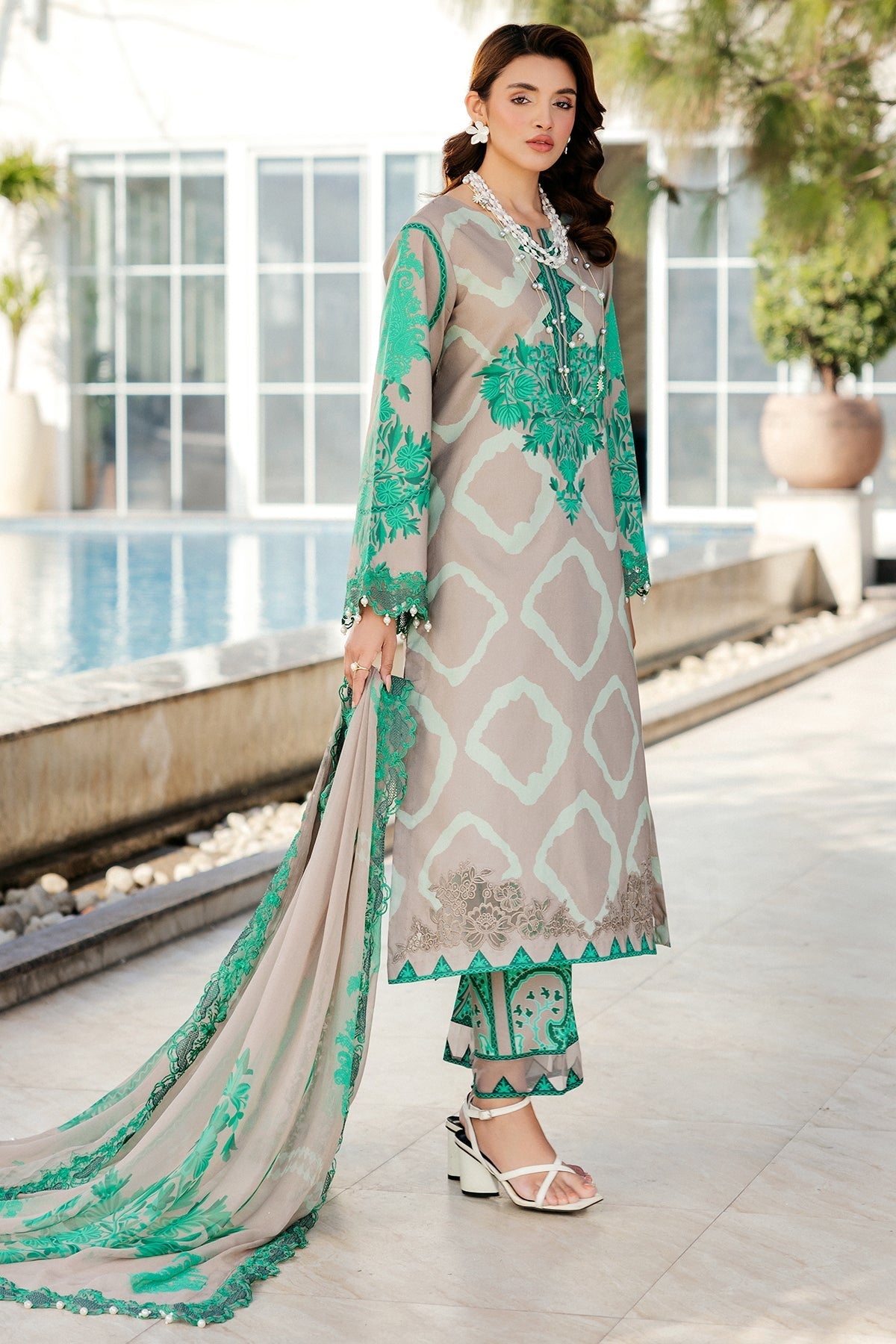 Charizma | Print Melody | SH5-14P by Charizma - Designer Dress - Type: Ladies Clothes - Available at Libayah - 100% Original