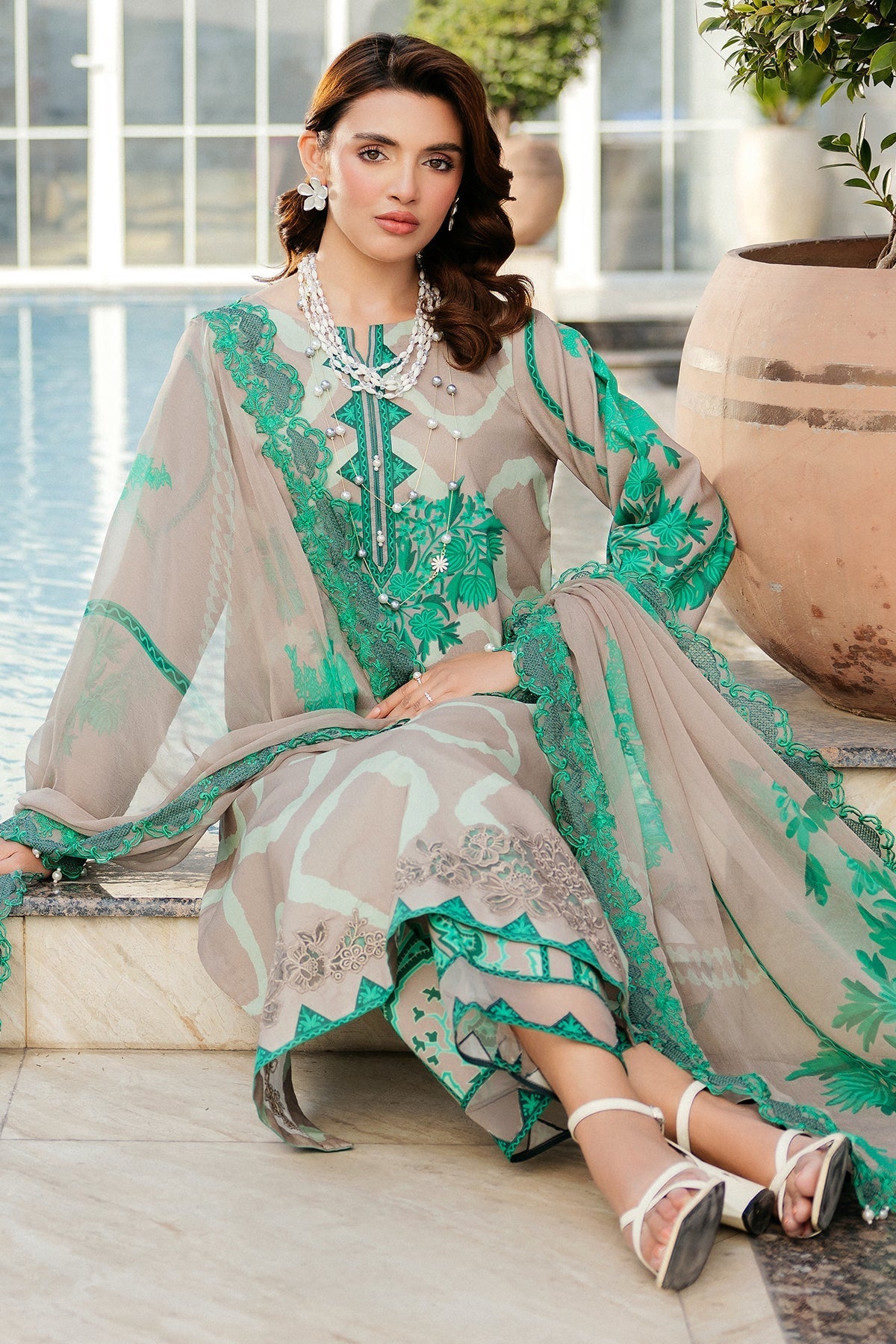 Charizma | Print Melody | SH5-14P by Charizma - Designer Dress - Type: Ladies Clothes - Available at Libayah - 100% Original