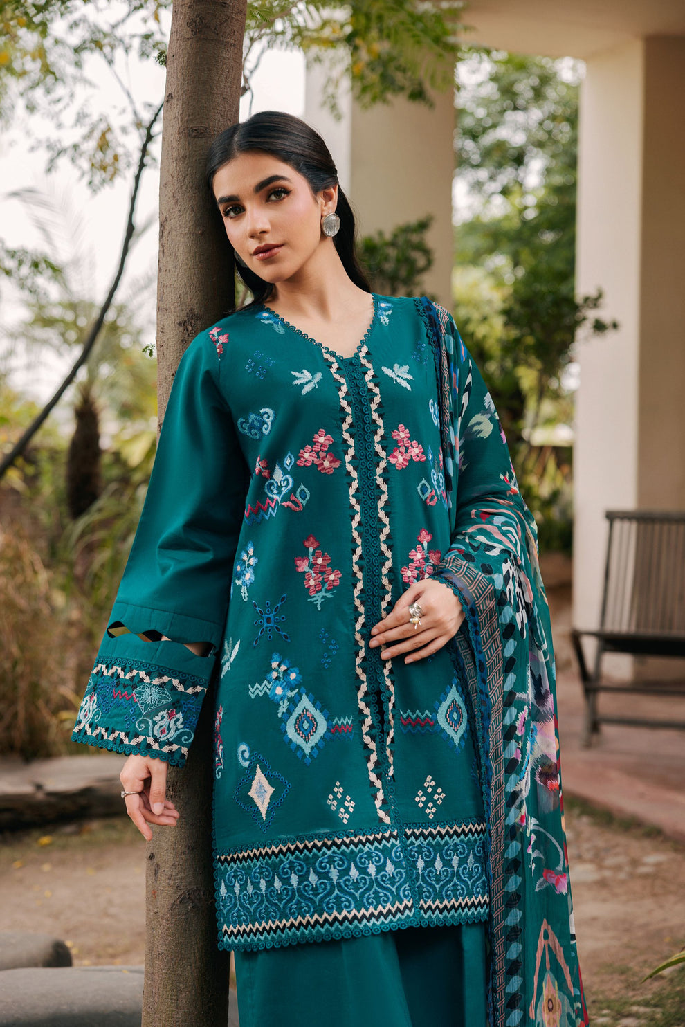 Florent | Festive Luxury Lawn 26 | FZF - 3B by Florent - Designer Dress  - Type : Ladies Clothes - Available at Libayah - 100% Original 