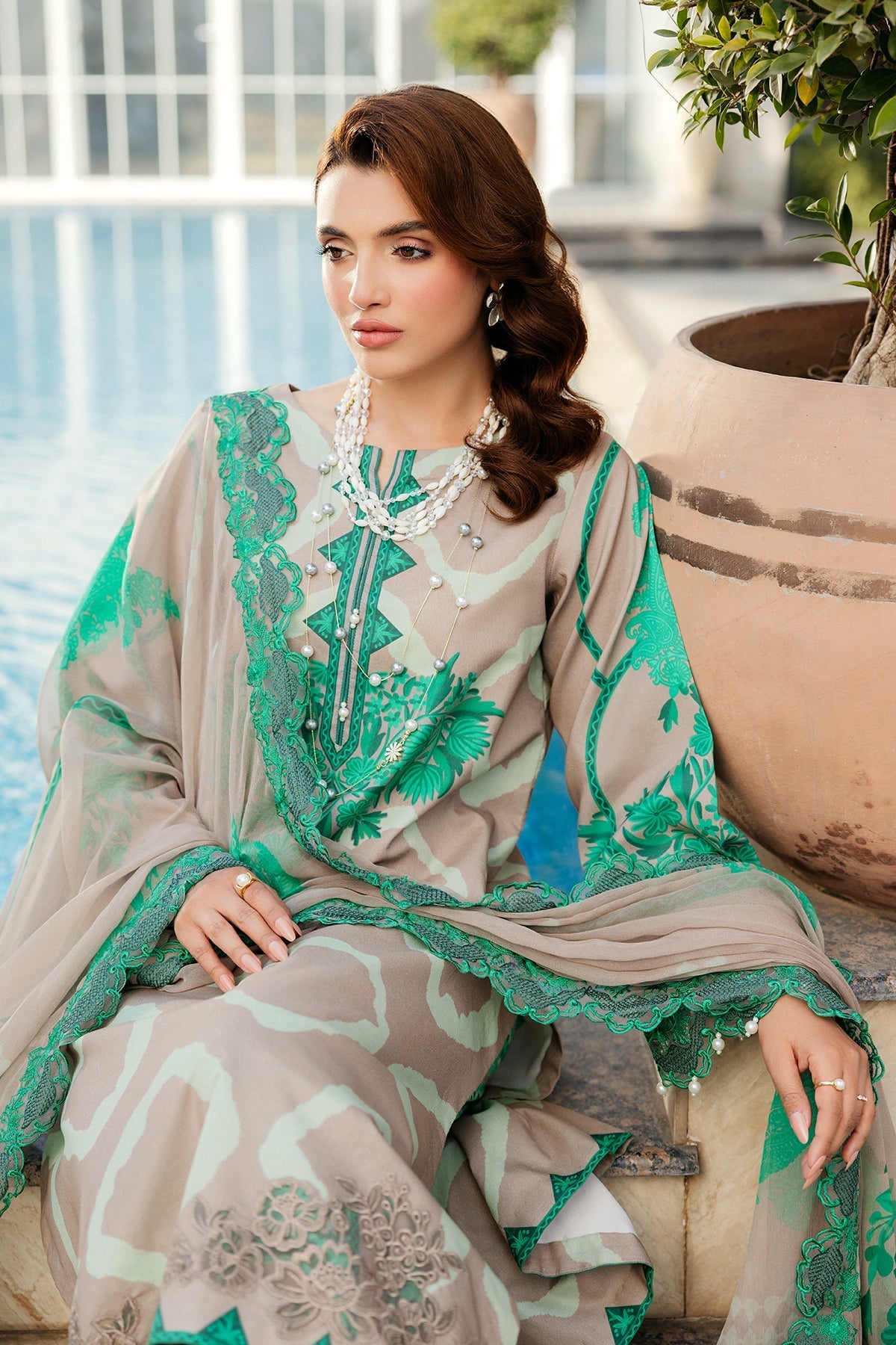 Charizma | Print Melody | SH5-14P by Charizma - Designer Dress - Type: Ladies Clothes - Available at Libayah - 100% Original