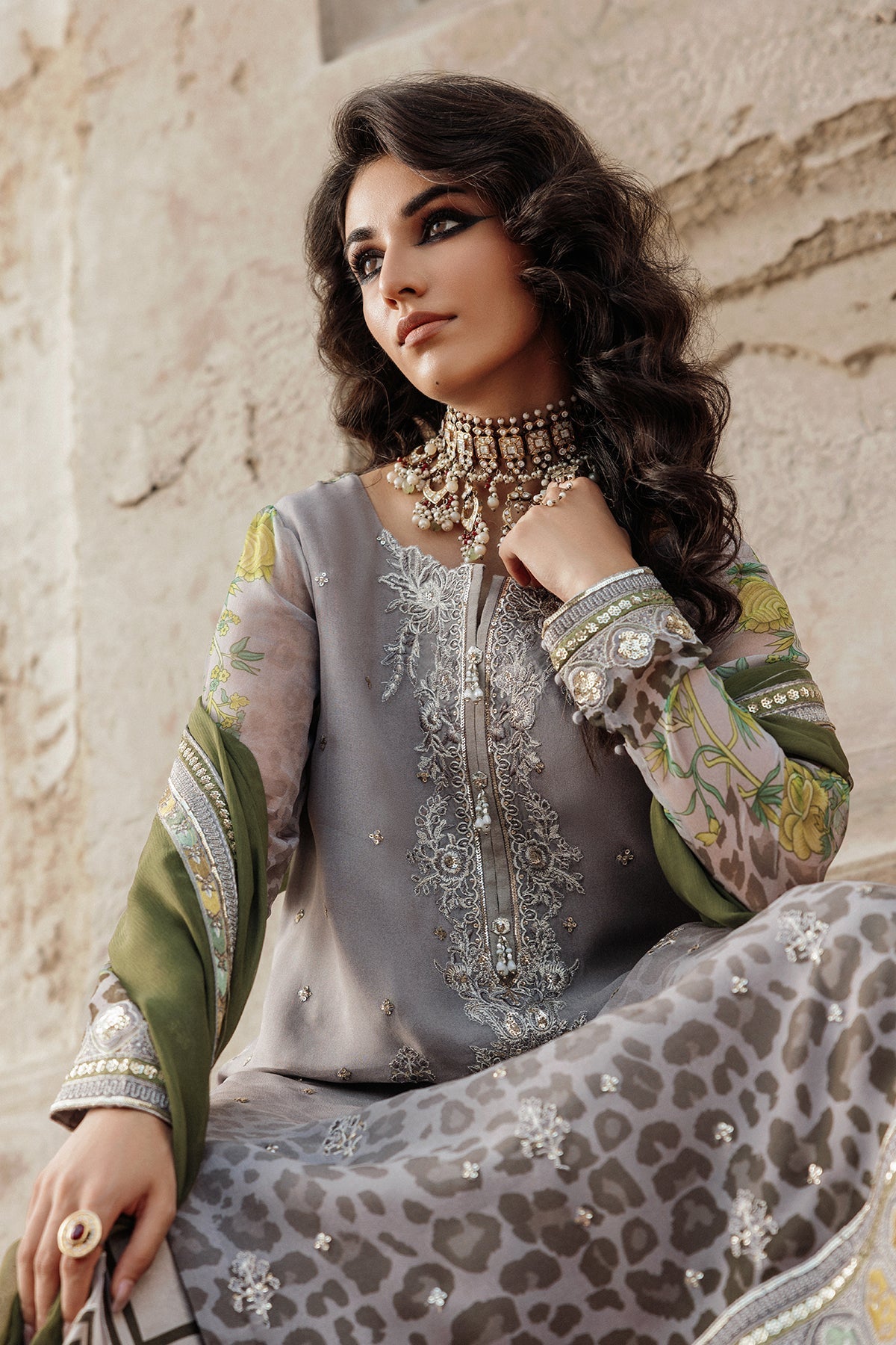 Charizma | Vasal Chiffon | VSL6-12 by Charizma - Designer Dress  - Type : Ladies Clothes - Available at Libayah - 100% Original 