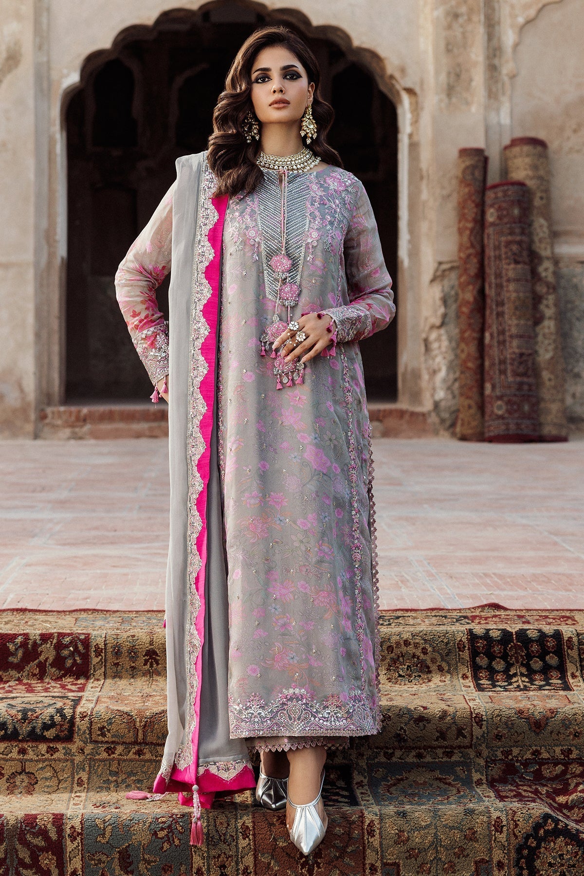 VSL25-34 – authentic Pakistani formal dress from the Charizma Vasal Chiffon collection for women in the UK