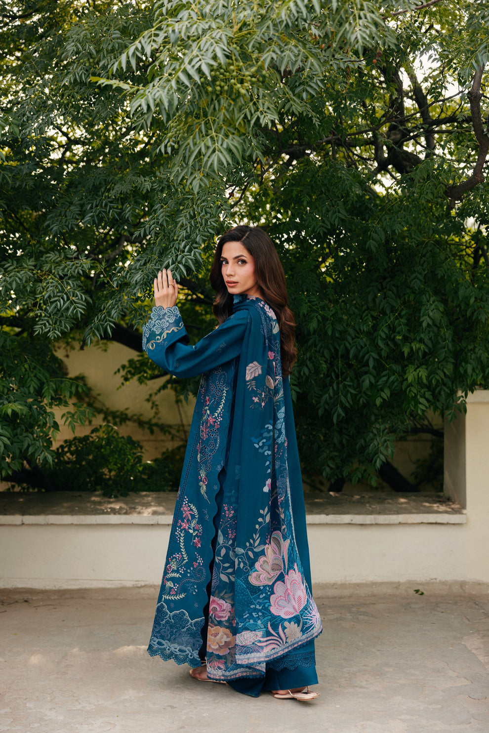 Florent | Festive Luxury Lawn 26 | FZF - 7B by Florent - Designer Dress  - Type : Ladies Clothes - Available at Libayah - 100% Original 
