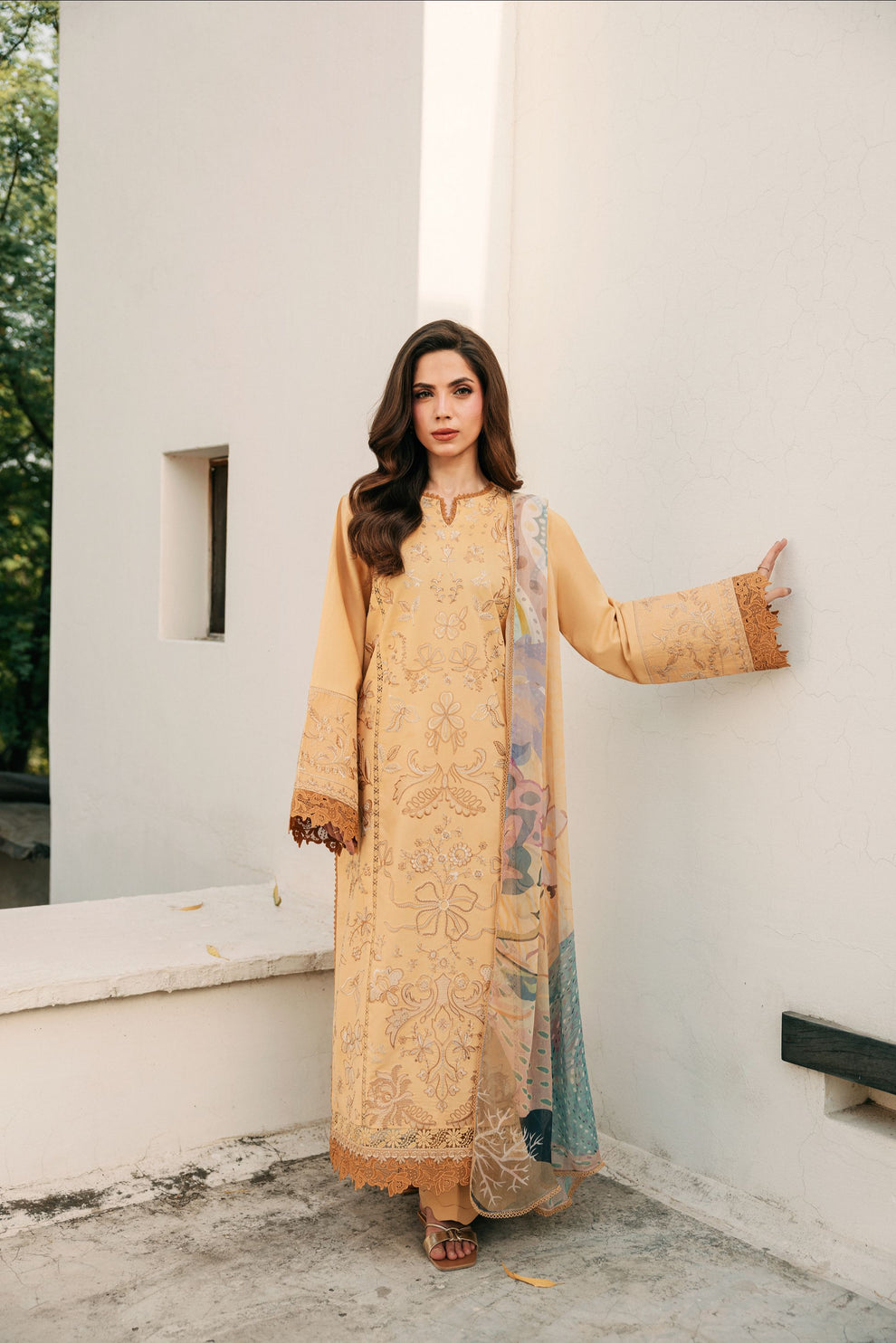 Florent | Festive Luxury Lawn 26 | FZF - 8B by Florent - Designer Dress  - Type : Ladies Clothes - Available at Libayah - 100% Original 
