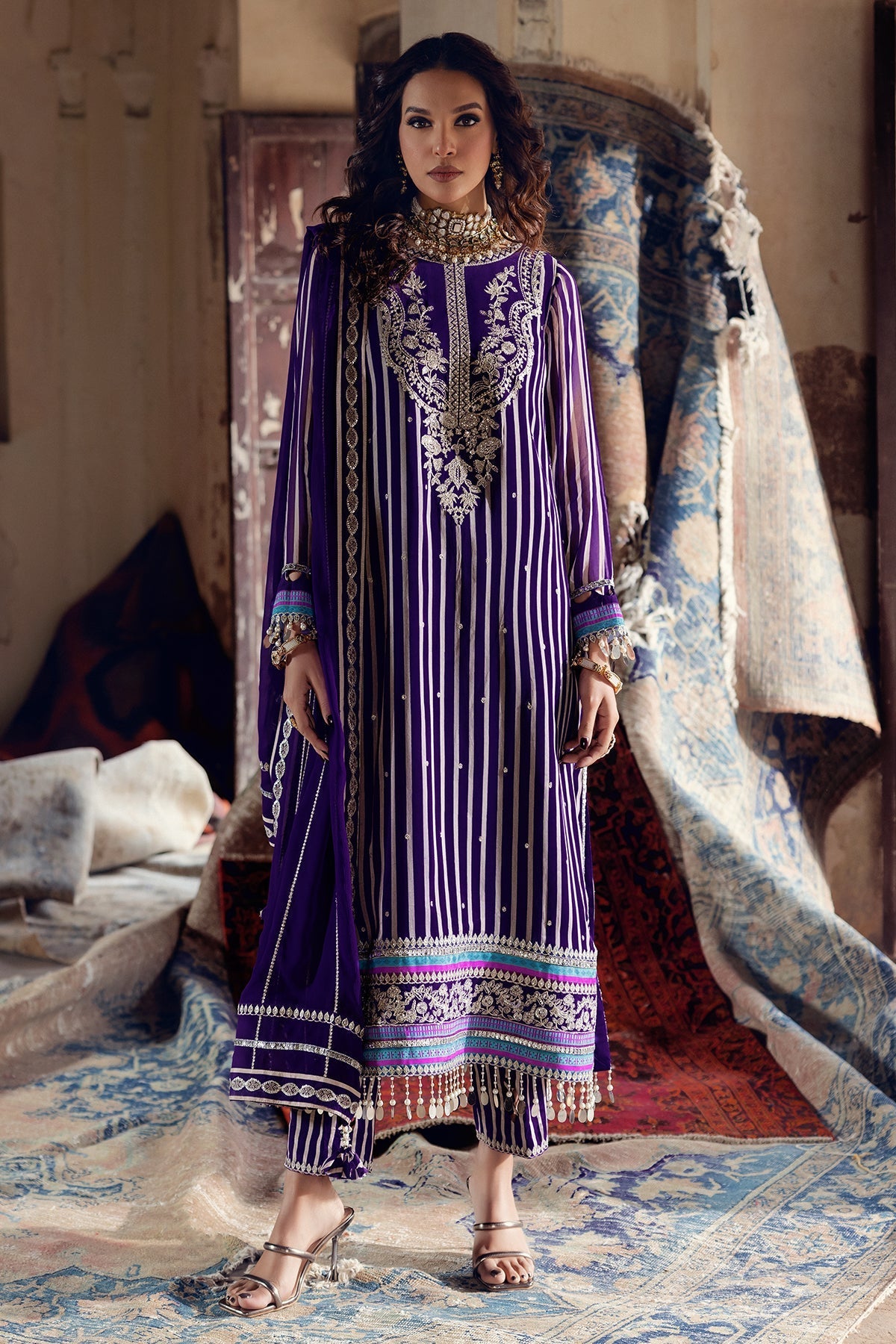 Charizma | Vasal Chiffon | VSL5-21 by Charizma - Designer Dress - Type: Ladies Clothes - Available at Libayah - 100% Original