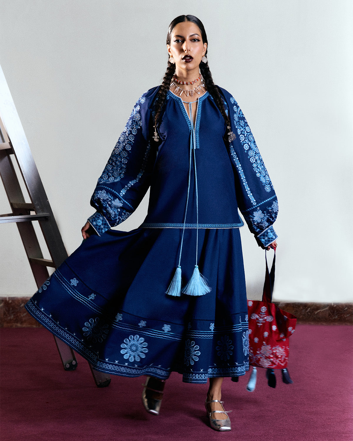 Jugnu | Summer Pret 25 | Nayeli by Jugnu - Designer Dress  - Type : Ladies Clothes - Available at Libayah - 100% Original 