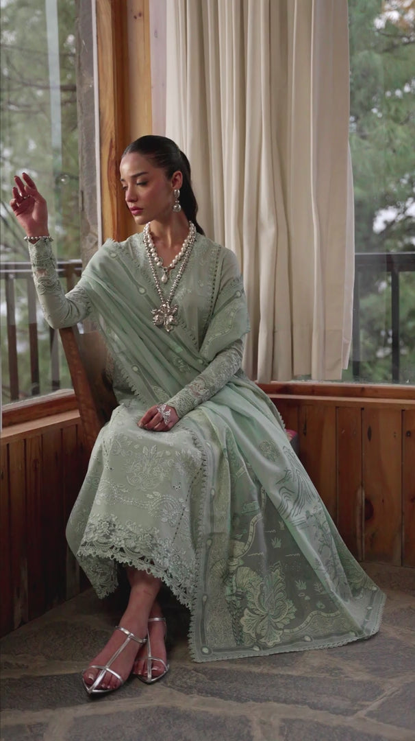 Qalamkar | Qlinekari Lawn | DC-15 Elira by Qalamkar - Designer Dress - Type: Ladies Clothes - Available at Libayah - 100% Original