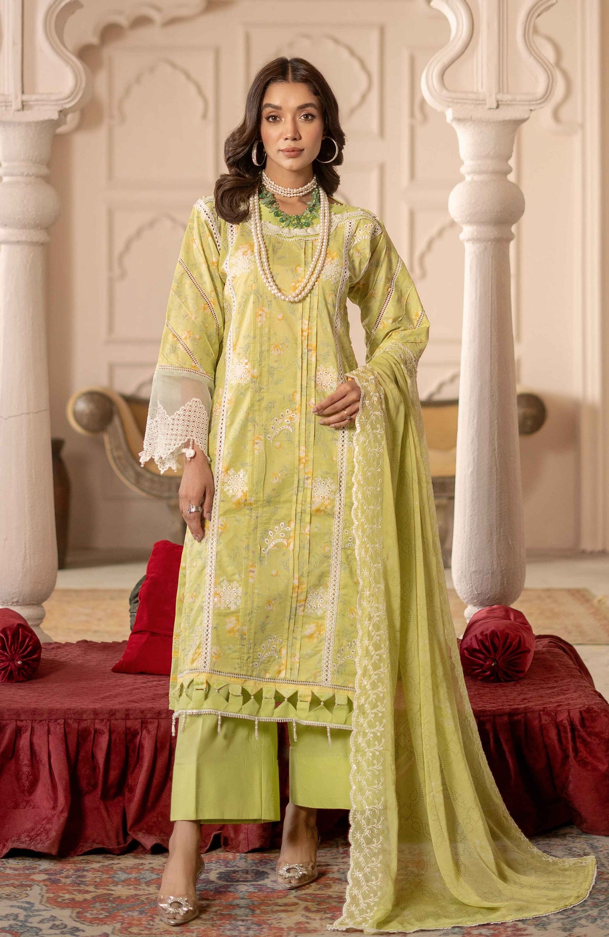 Al Zohaib | Sunshine Bloom Premium Lawn 25 | SBP-25-01 by Al Zohaib - Designer Dress - Type: Ladies Clothes - Available at Libayah - 100% Original