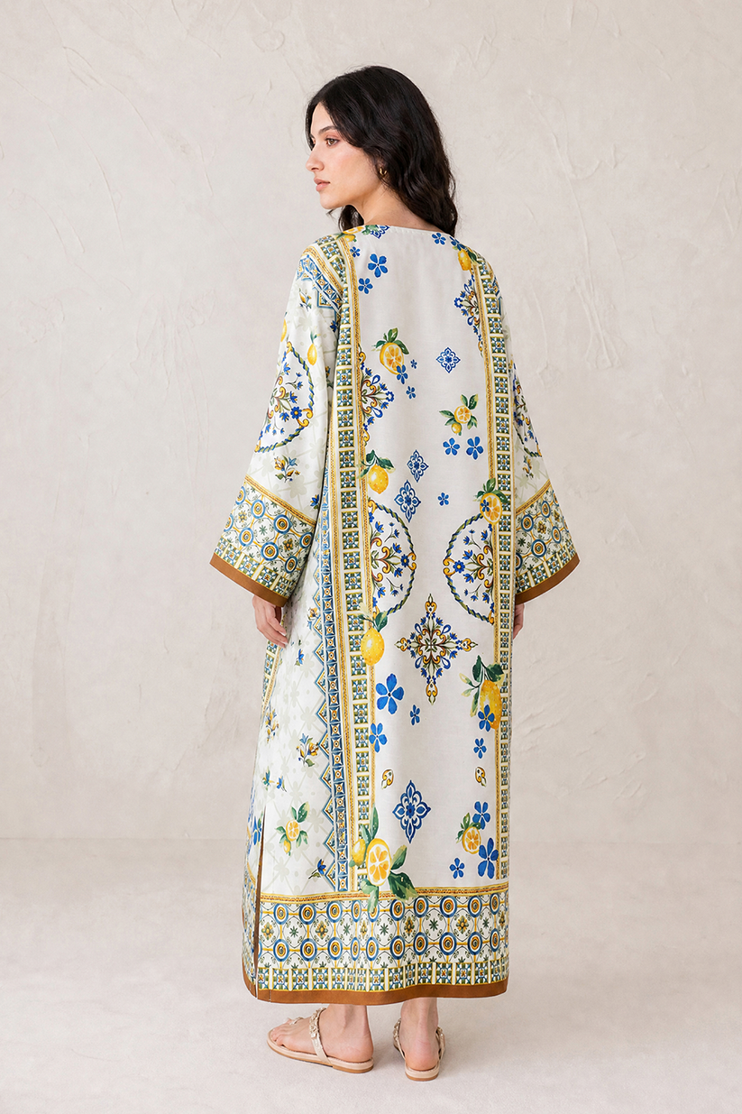 Saad Shaikh | Ease Fall Edit 26 | D-01 Kaftan by Saad Shaikh - Designer Dress  - Type : Ladies Clothes - Available at Libayah - 100% Original 