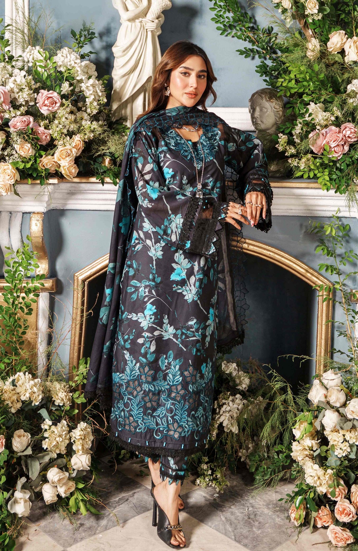 Al Zohaib | Printkari Cutwork Applique 24 | PCA-24-01 by Al Zohaib - Designer Dress - Type: Ladies Clothes - Available at Libayah - 100% Original