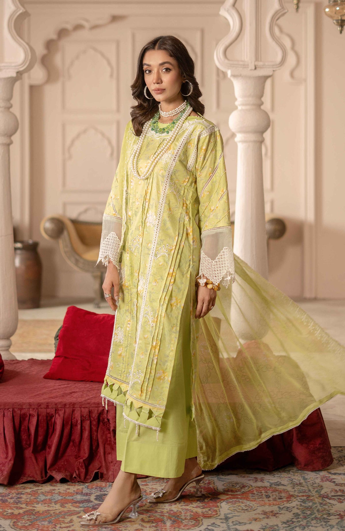 Al Zohaib | Sunshine Bloom Premium Lawn 25 | SBP-25-01 by Al Zohaib - Designer Dress - Type: Ladies Clothes - Available at Libayah - 100% Original