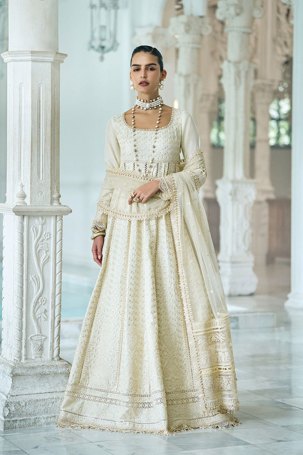 Sobia Nazir | Luxury Lawn Eid 26 | 1A by Sobia Nazir - Designer Dress - Type : Luxury Dress - Available at Libayah - 100% Original