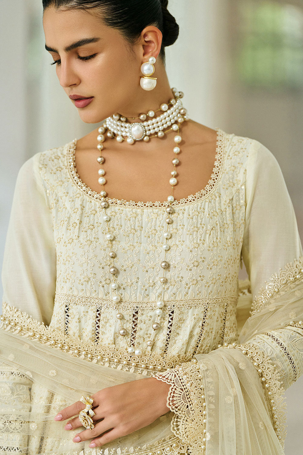 Sobia Nazir | Luxury Lawn Eid 26 | 1A by Sobia Nazir - Designer Dress - Type : Luxury Dress - Available at Libayah - 100% Original