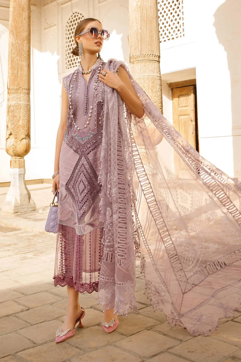 Maria B | Luxury Lawn | D-2301-A by Maria B - Designer Dress - Type: Ladies Clothes - Available at Libayah - 100% Original