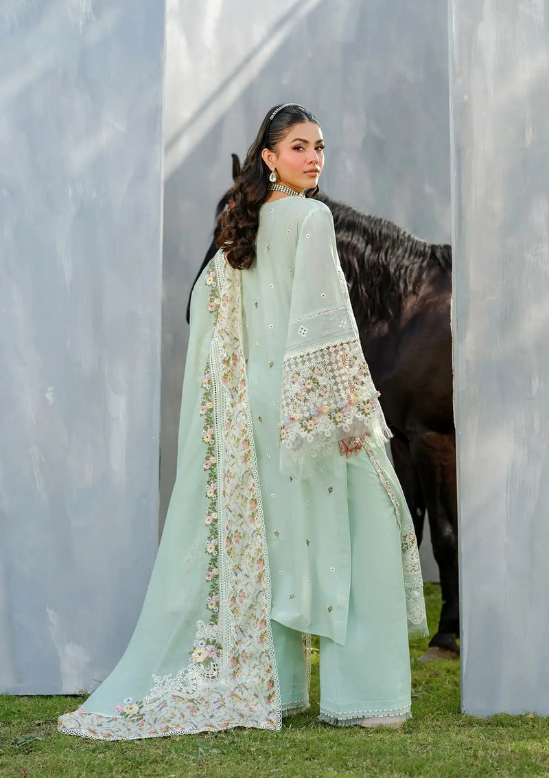 Elaf Premium | Luxury Lawn 25 | ELH-4B FROSTEL by Elaf Premium - Designer Dress - Type: Ladies Clothes - Available at Libayah - 100% Original